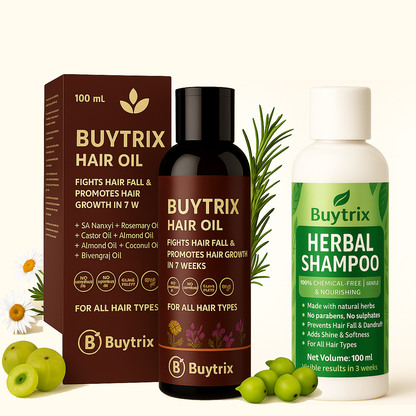 Hair Regrowth Oil + Hair Regrowth Shampoo (Free)